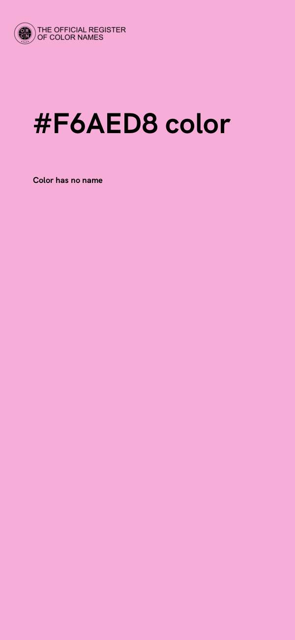 #F6AED8 color image