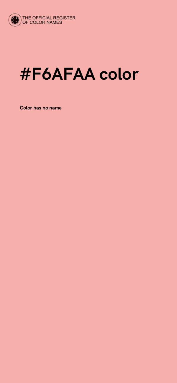 #F6AFAA color image