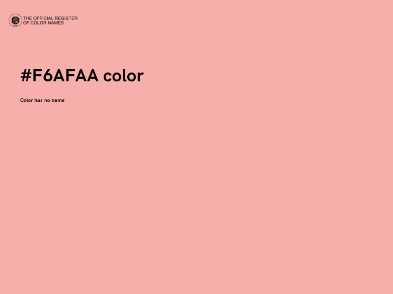#F6AFAA color image