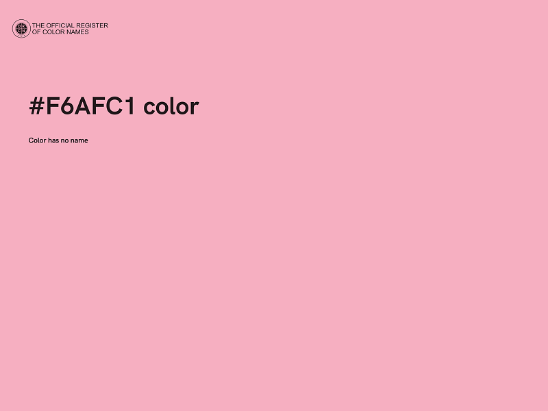 #F6AFC1 color image