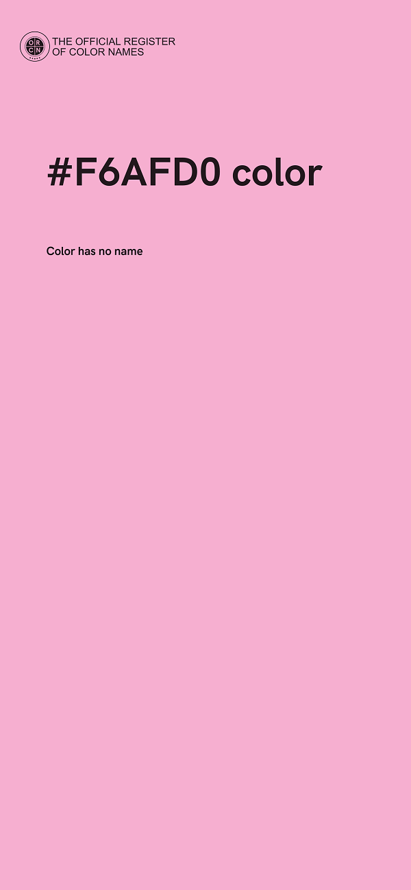 #F6AFD0 color image