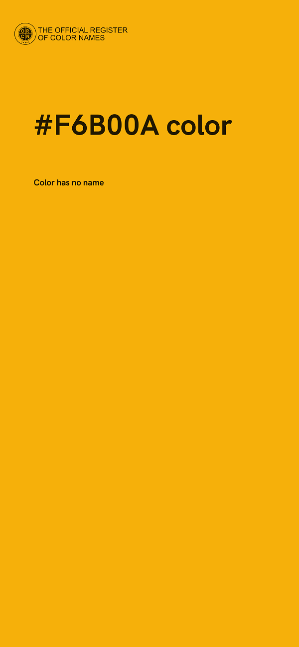 #F6B00A color image