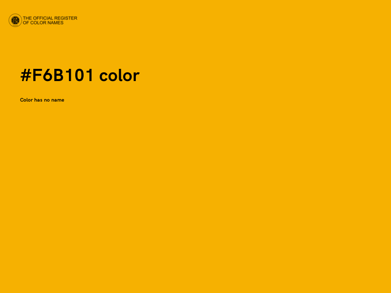 #F6B101 color image