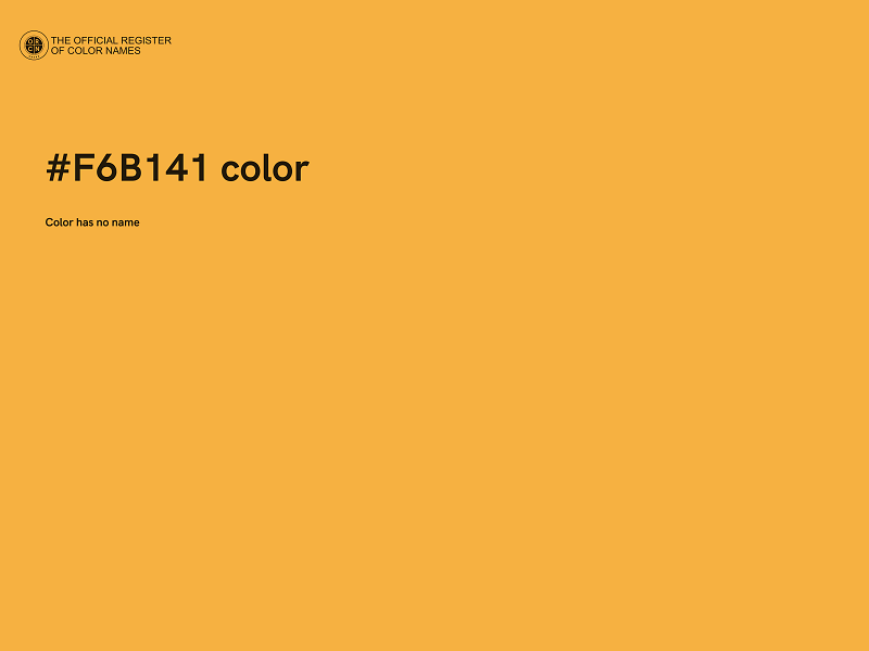 #F6B141 color image