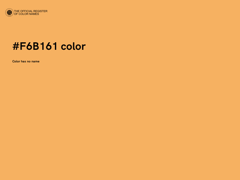 #F6B161 color image
