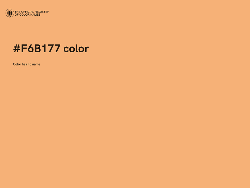 #F6B177 color image
