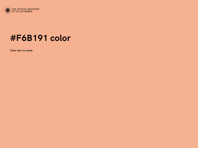 #F6B191 color image