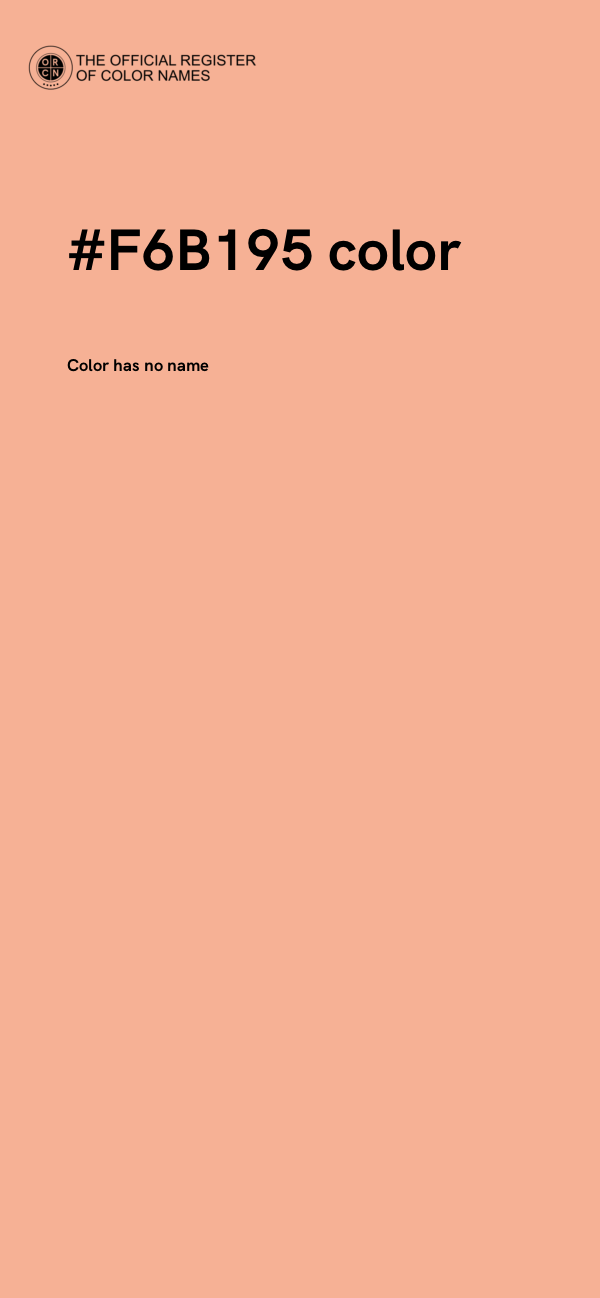 #F6B195 color image