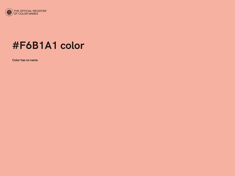 #F6B1A1 color image