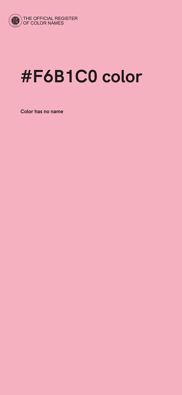#F6B1C0 color image