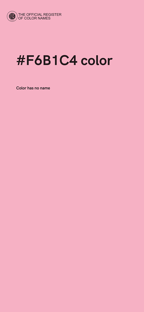 #F6B1C4 color image