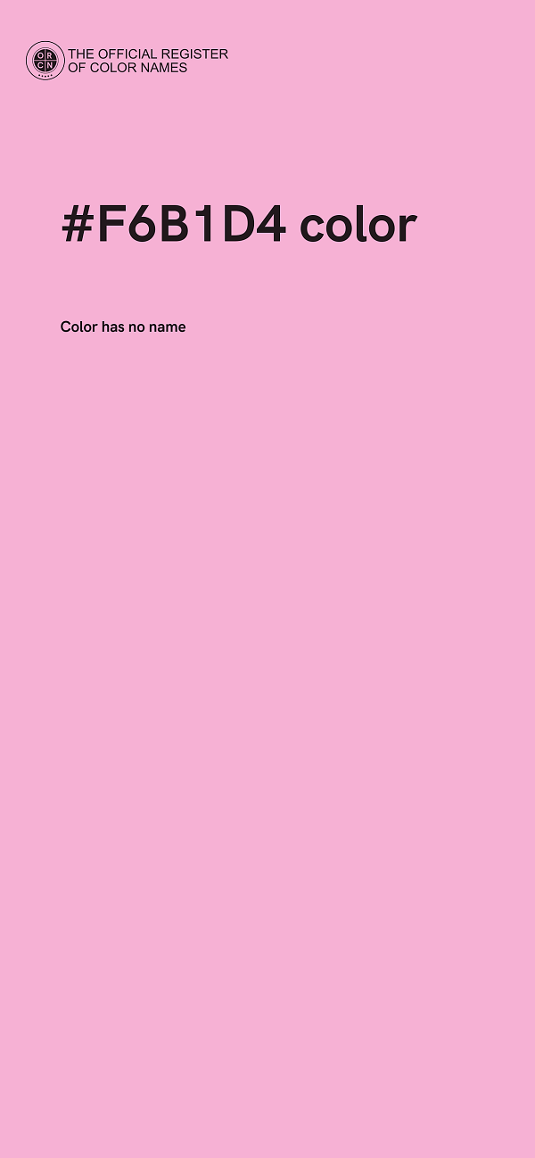 #F6B1D4 color image