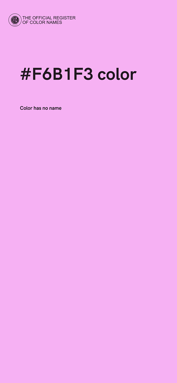 #F6B1F3 color image