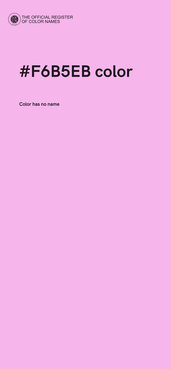 #F6B5EB color image