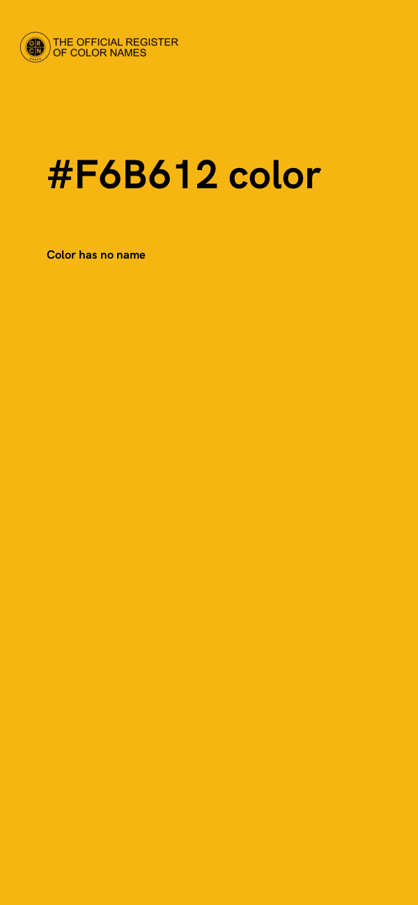 #F6B612 color image