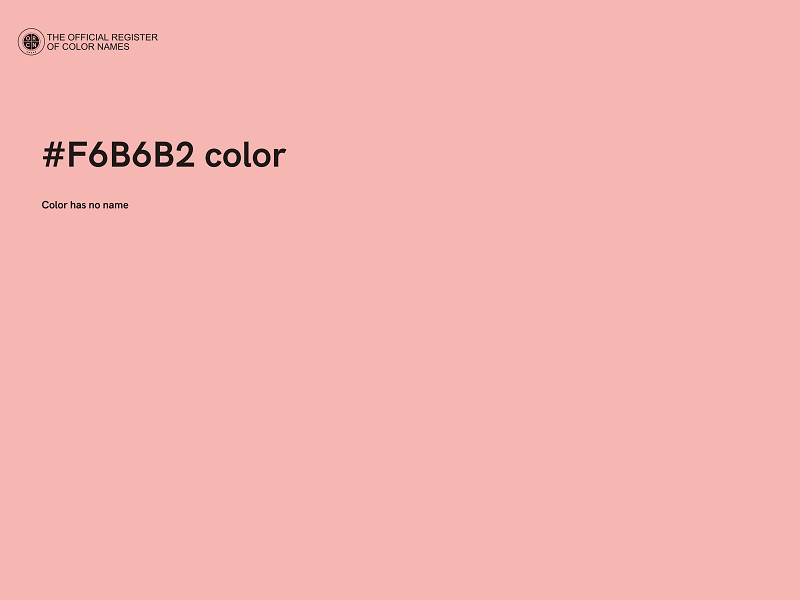 #F6B6B2 color image