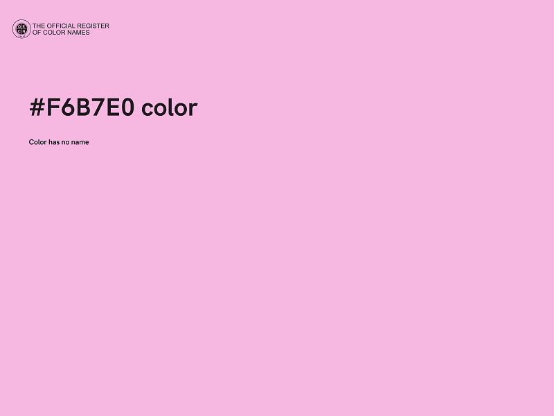 #F6B7E0 color image