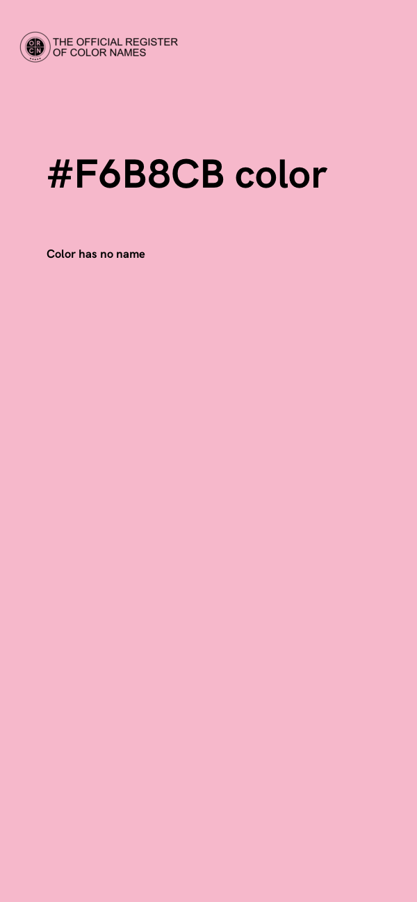 #F6B8CB color image