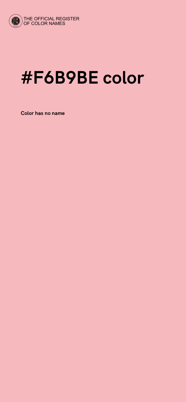 #F6B9BE color image