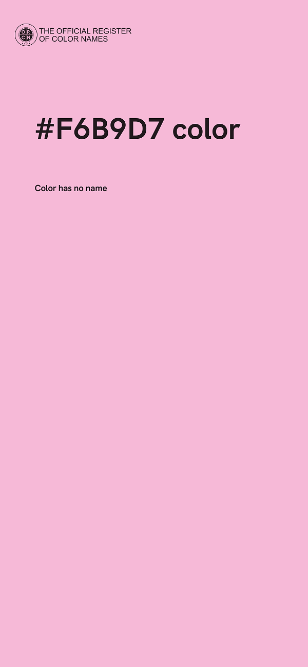 #F6B9D7 color image