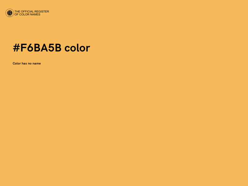 #F6BA5B color image