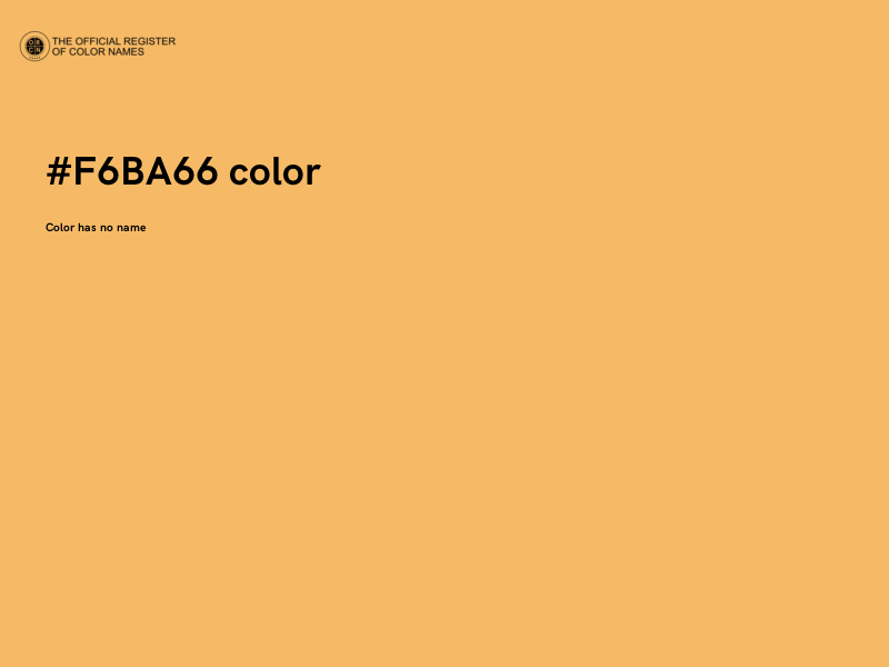 #F6BA66 color image