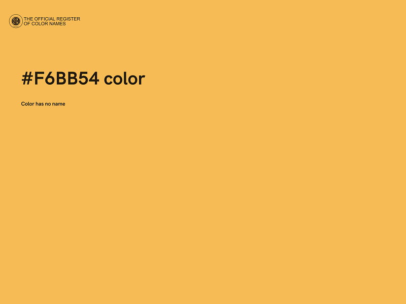 #F6BB54 color image