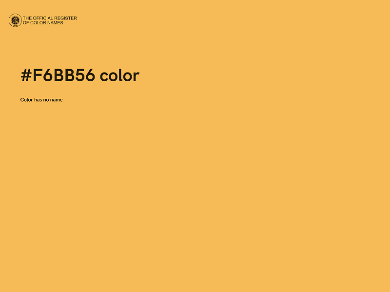 #F6BB56 color image