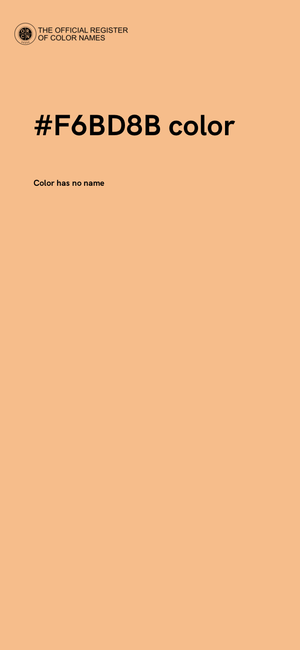 #F6BD8B color image