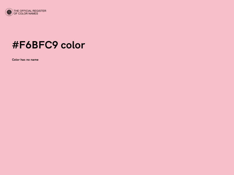 #F6BFC9 color image