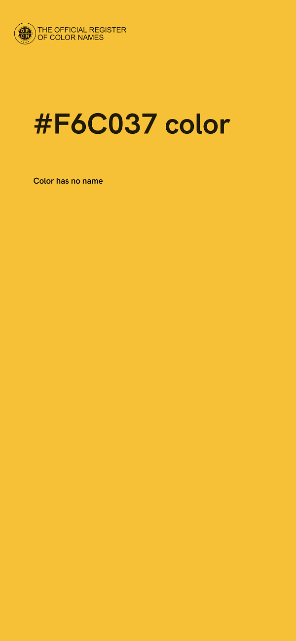 #F6C037 color image