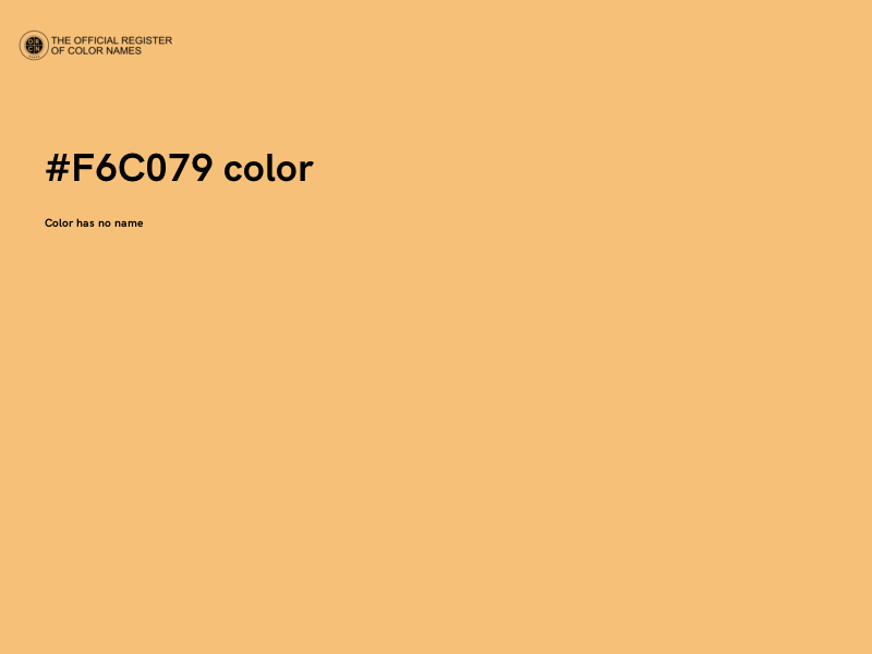 #F6C079 color image