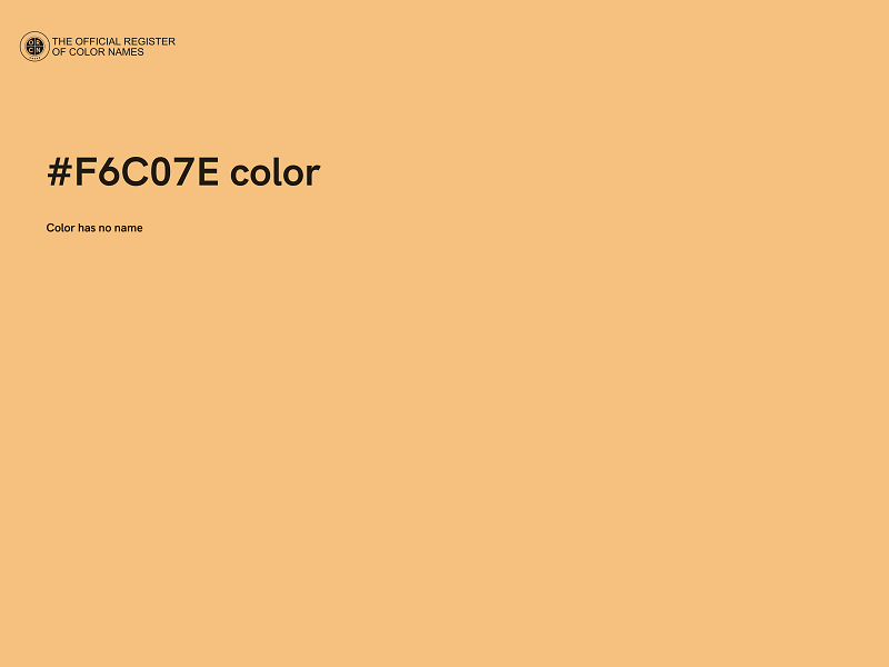 #F6C07E color image