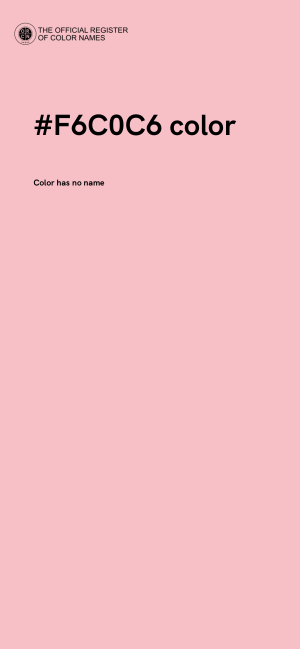 #F6C0C6 color image