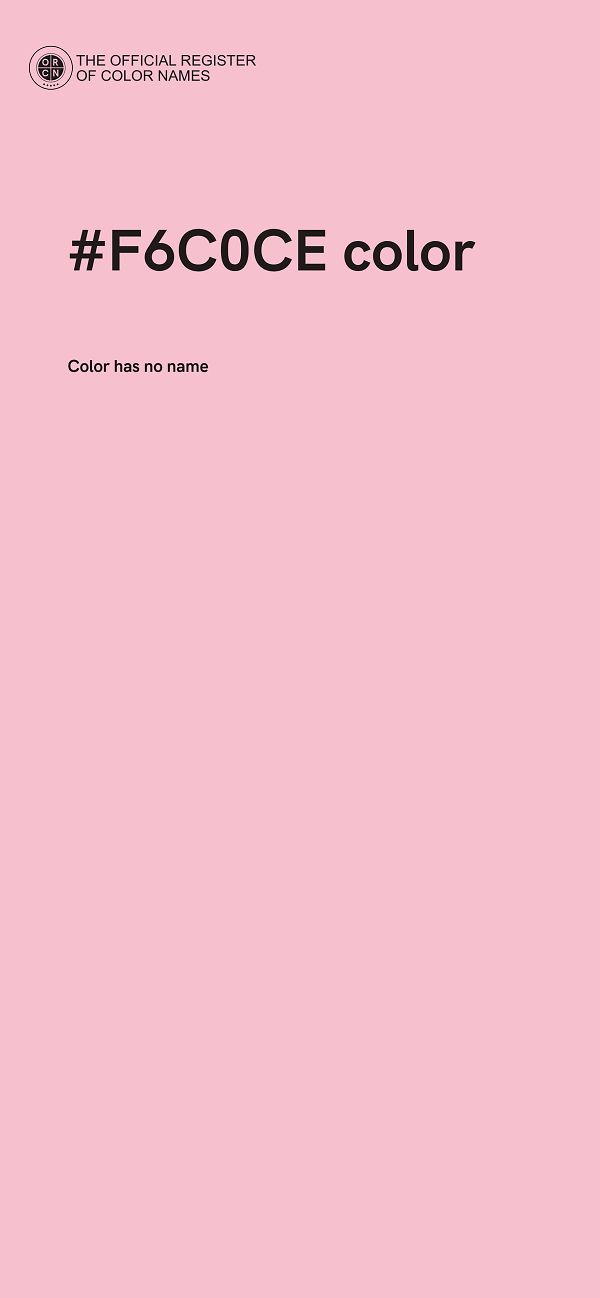 #F6C0CE color image
