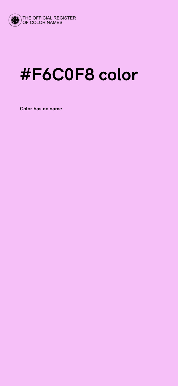 #F6C0F8 color image