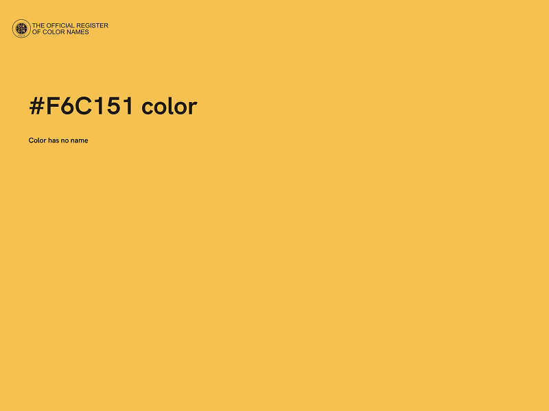 #F6C151 color image