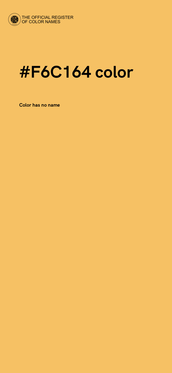 #F6C164 color image