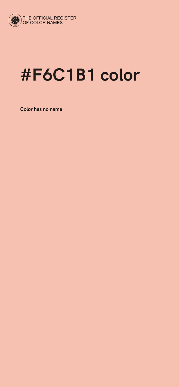 #F6C1B1 color image