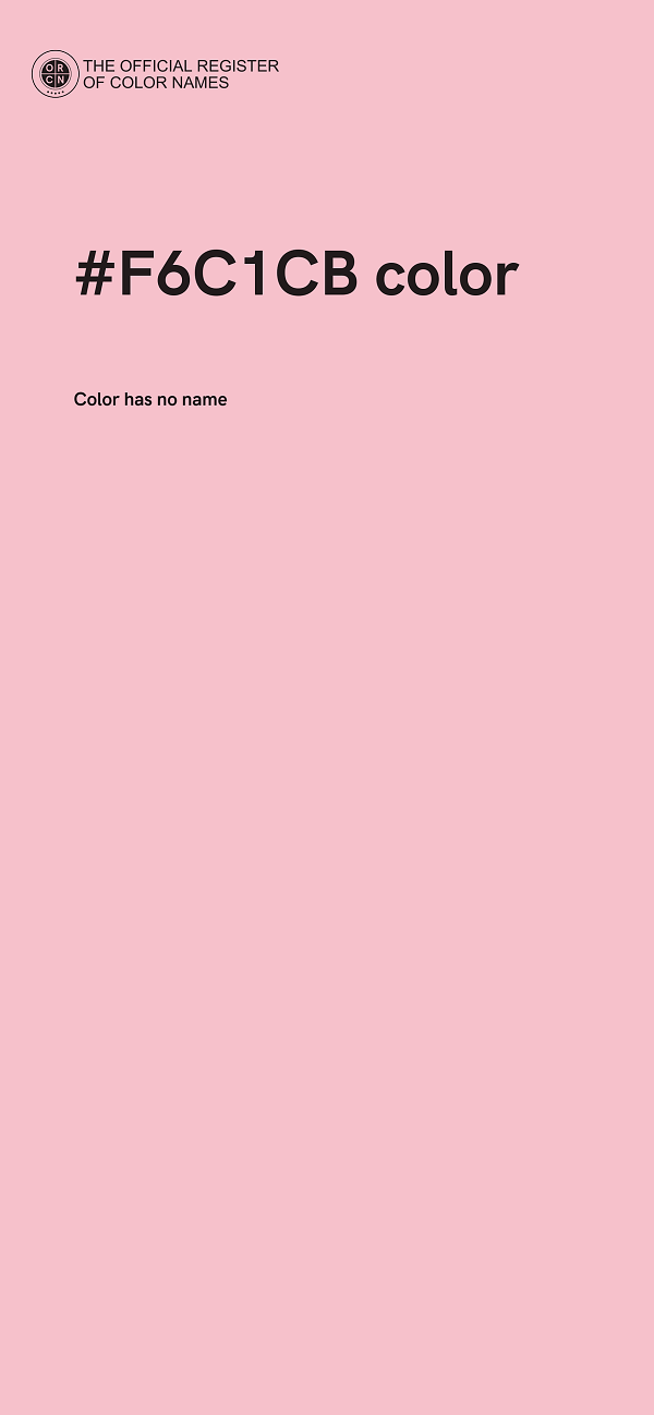 #F6C1CB color image