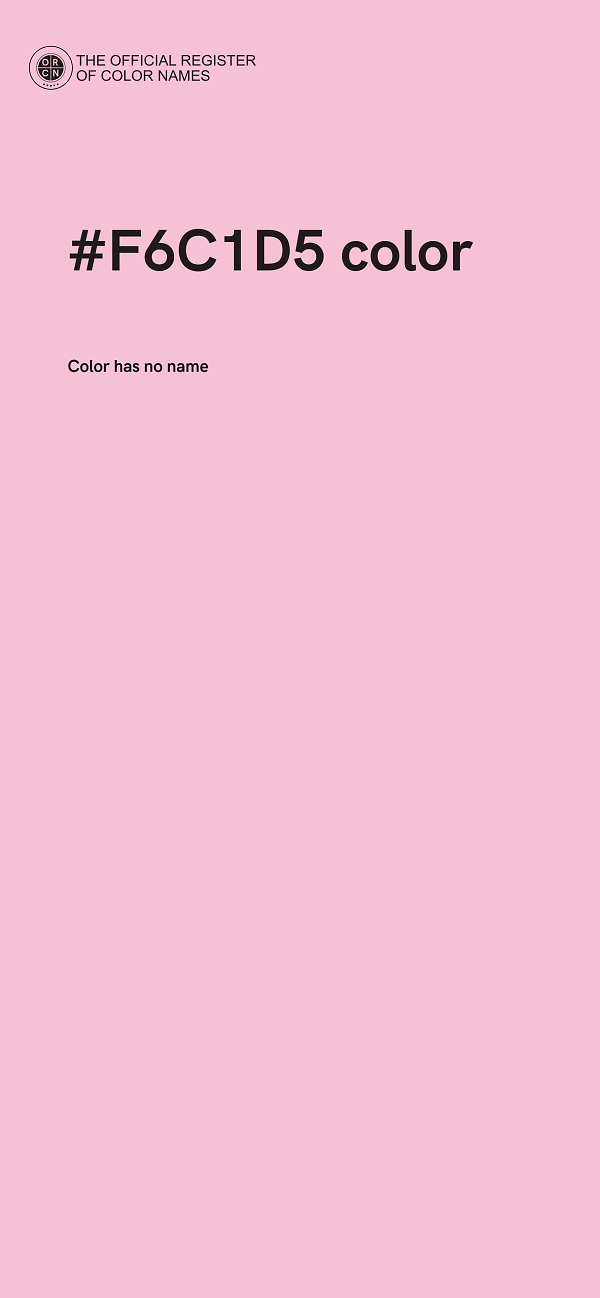 #F6C1D5 color image