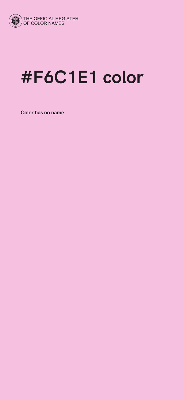 #F6C1E1 color image