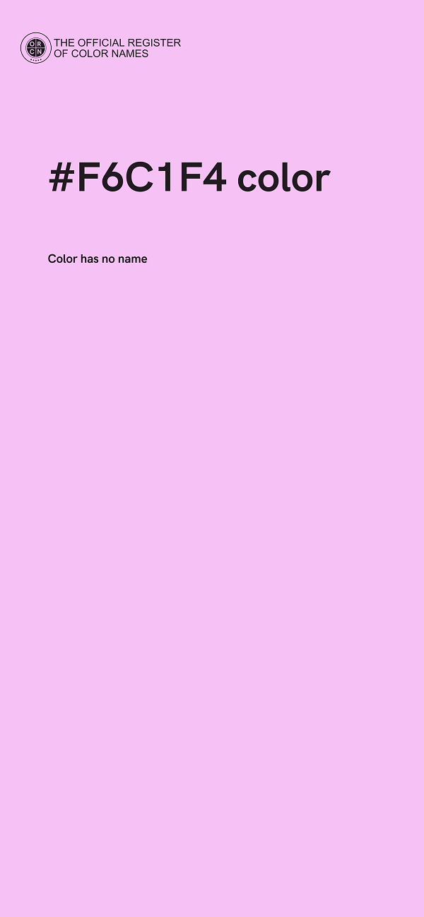 #F6C1F4 color image