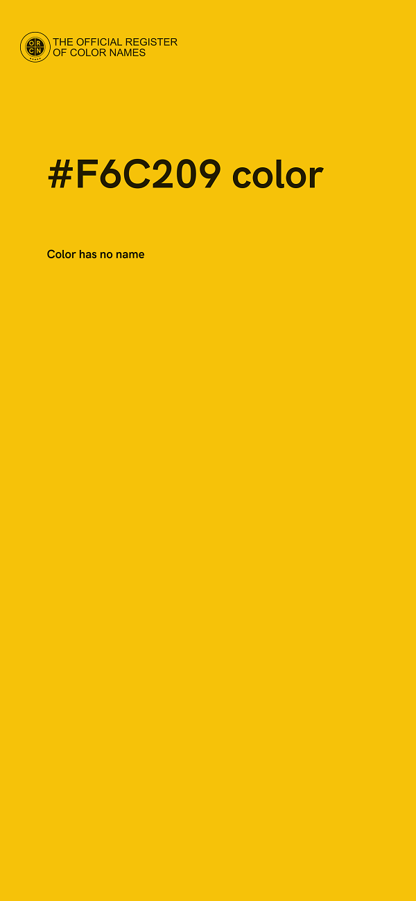 #F6C209 color image