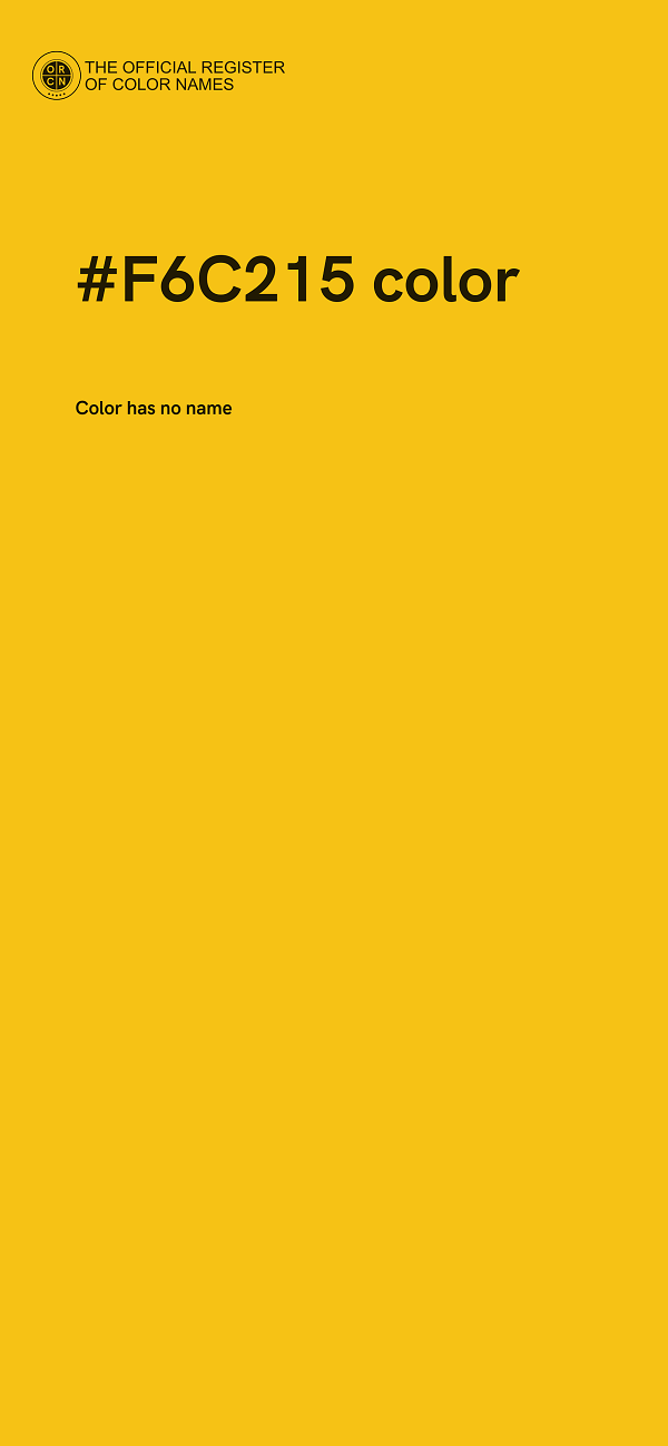 #F6C215 color image