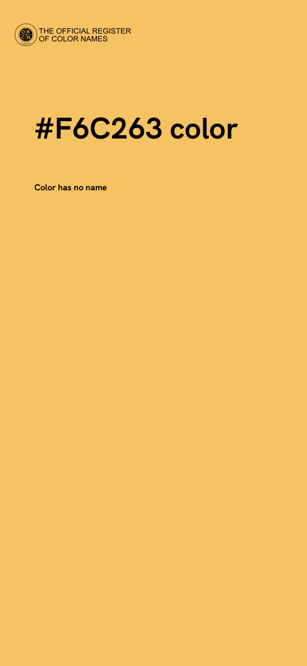 #F6C263 color image
