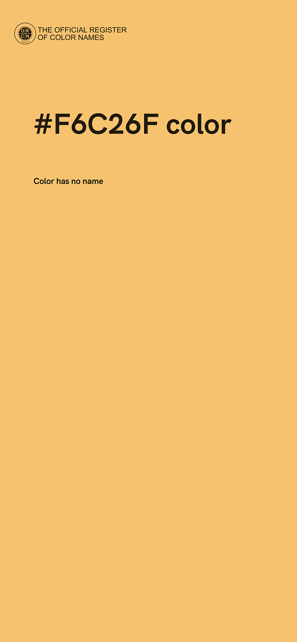 #F6C26F color image