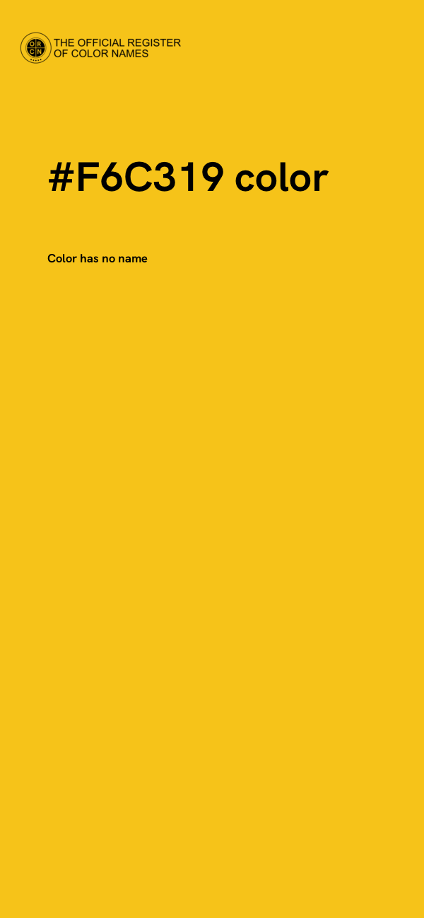 #F6C319 color image