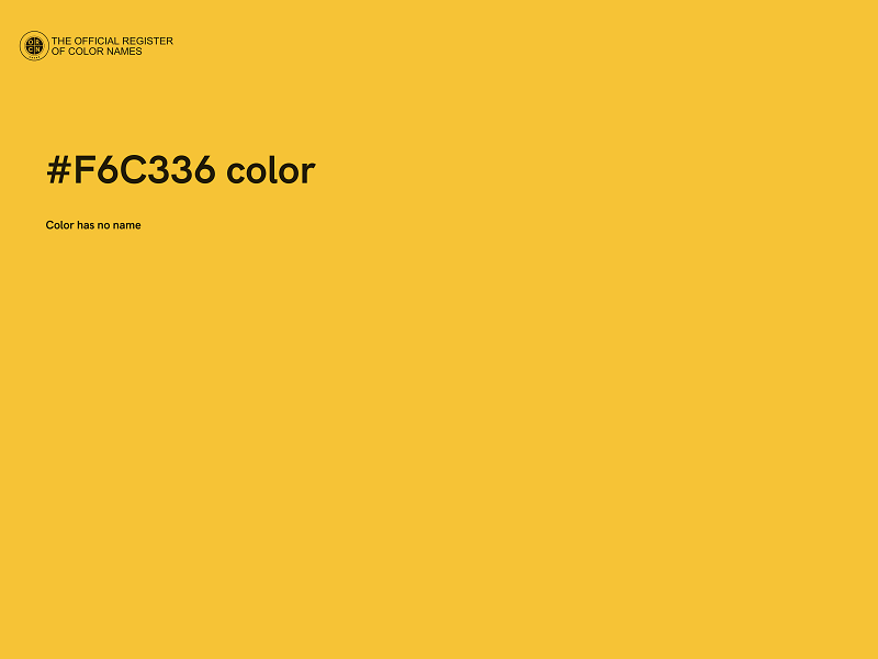 #F6C336 color image