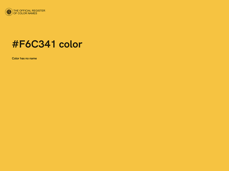 #F6C341 color image